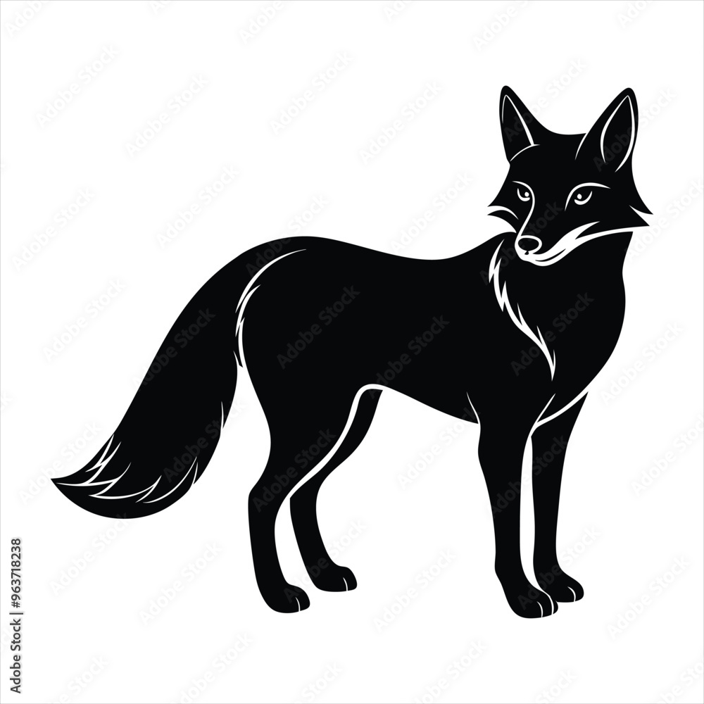 fox silhouette vector fox silhouette vector