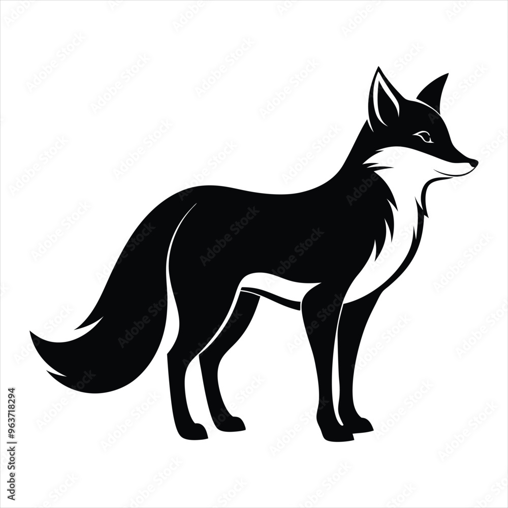 fox silhouette vector fox silhouette vector