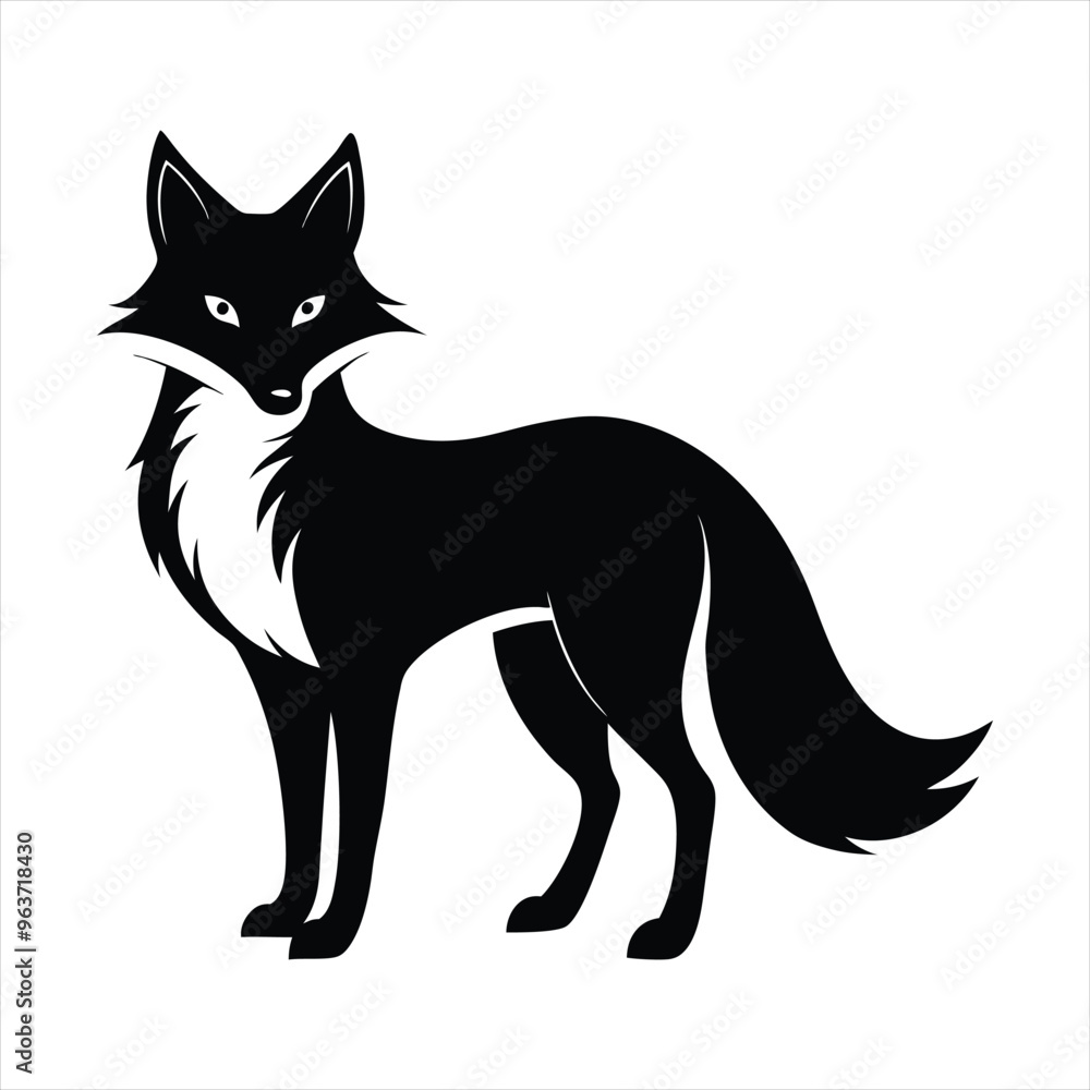 fox silhouette vector fox silhouette vector
