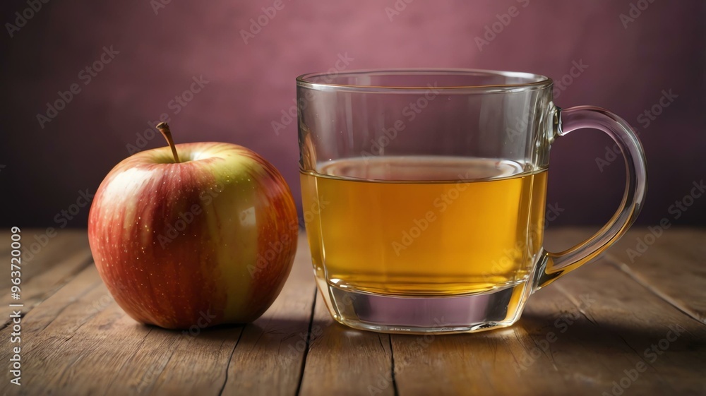 apple juice isolated in aesthetic background apple juice isolated in aesthetic background