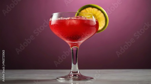 cosmopolitan isolated in aesthetic background