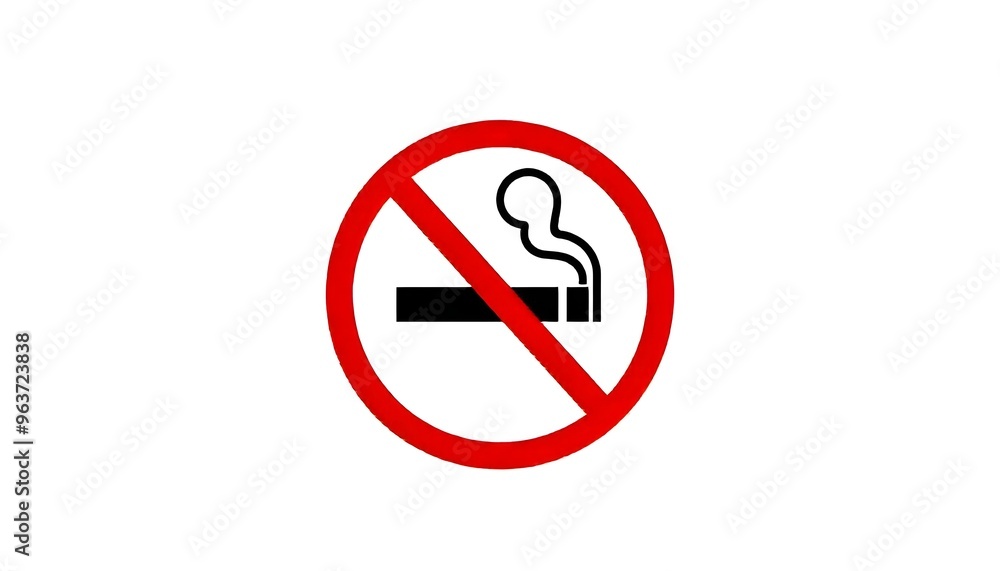 No smoking symbol on a white background No smoking symbol on a white background