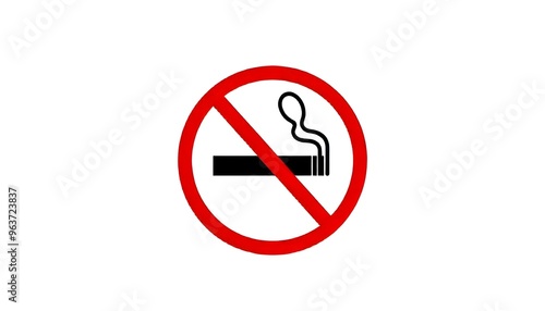 No smoking symbol on a white background Free Download No smoking symbol on a white background - GFXLoad