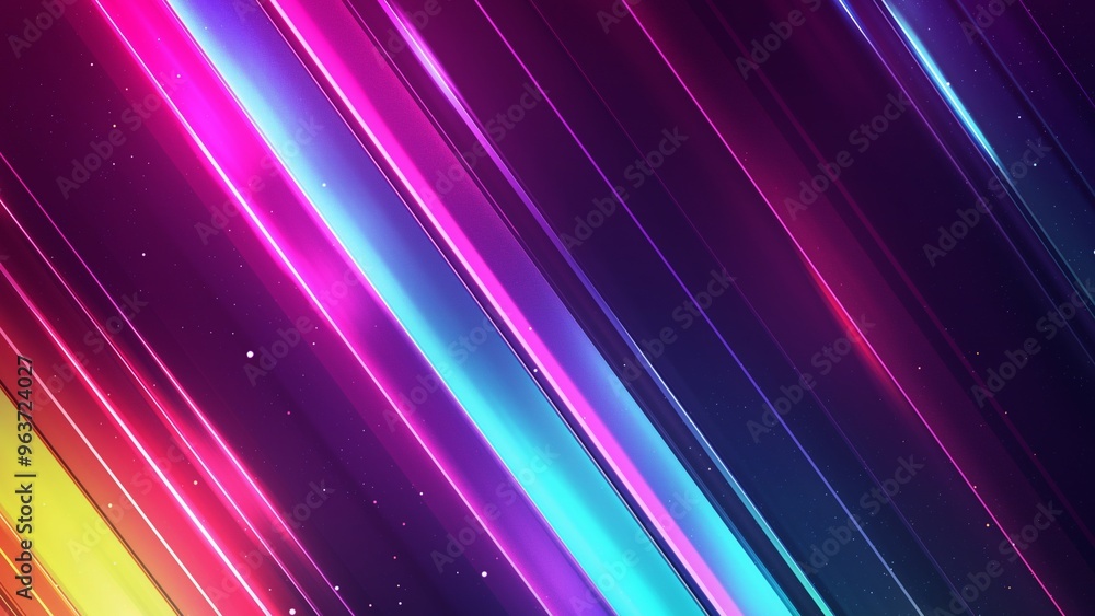 Colorful neon background with diagonal stripes Colorful neon background with diagonal stripes