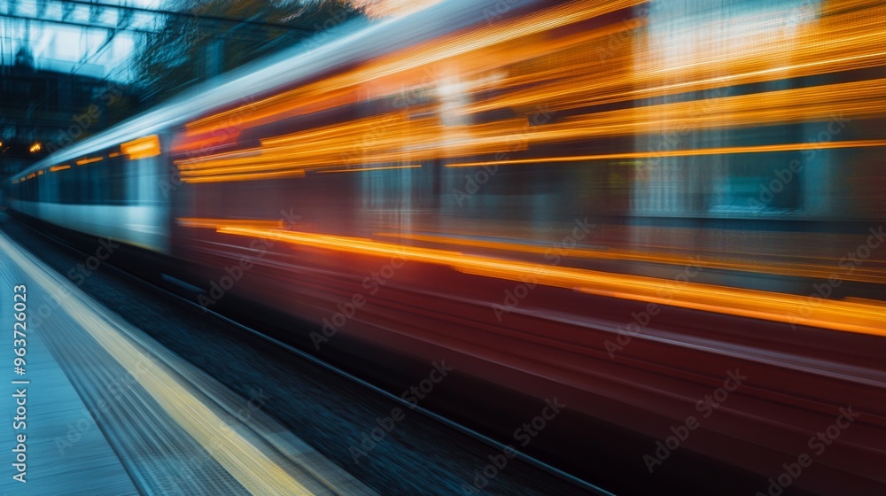 Motion Blur of a Train in Transit Motion Blur of a Train in Transit