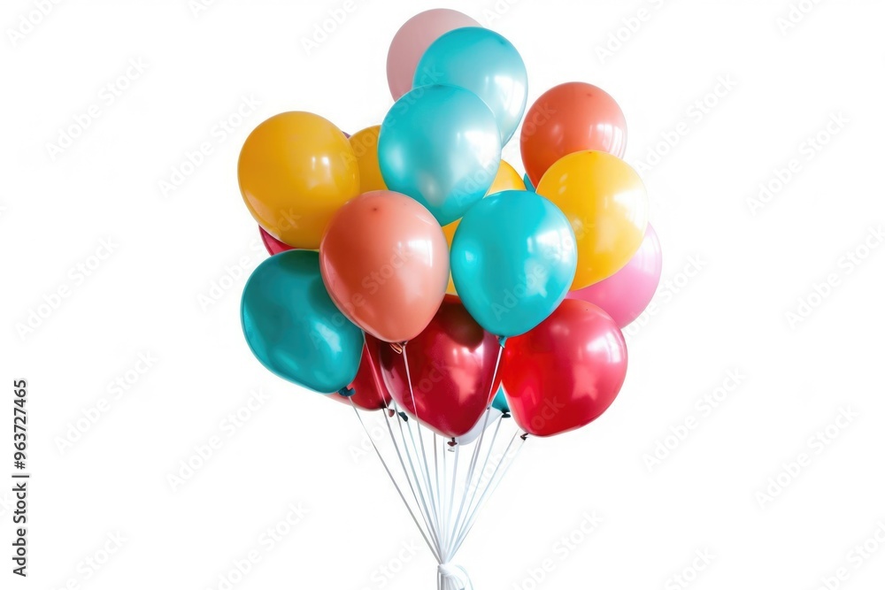 A person holds a bunch of colorful balloons for celebration or decoration A person holds a bunch of colorful balloons for celebration or decoration