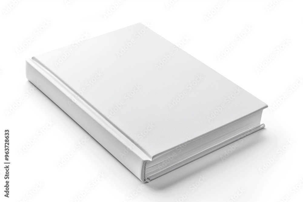 A white book sits on top of a table, perfect for a reading nook or study area A white book sits on top of a table, perfect for a reading nook or study area