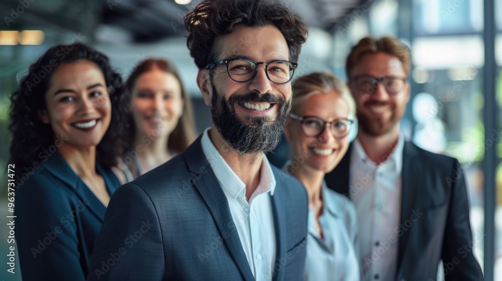 A group of people standing side by side, possibly friends or family A group of people standing side by side, possibly friends or family