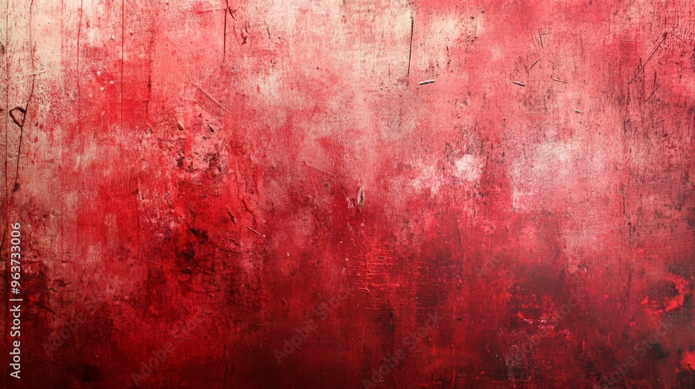 A wide surface showcasing a scratched bright red paint that has been applied, resulting in a distressed and gloomy grunge abstract background that is both artistic and visually striking A wide surface showcasing a scratched bright red paint that has been applied, resulting in a distressed and gloomy grunge abstract background that is both artistic and visually striking