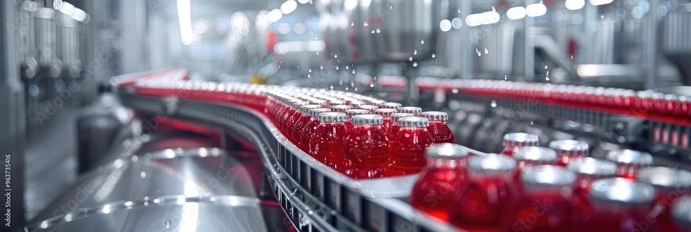 Energy Drink Manufacturing Conveyor System Processing Facility Energy Drink Manufacturing Conveyor System Processing Facility