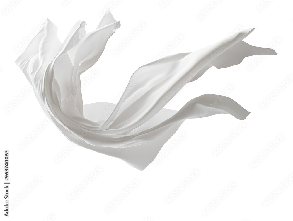 white paper flying, sheet falls and twists, white background PNG white paper flying, sheet falls and twists, white background PNG