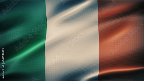 Ireland Flag 8K Zoom in