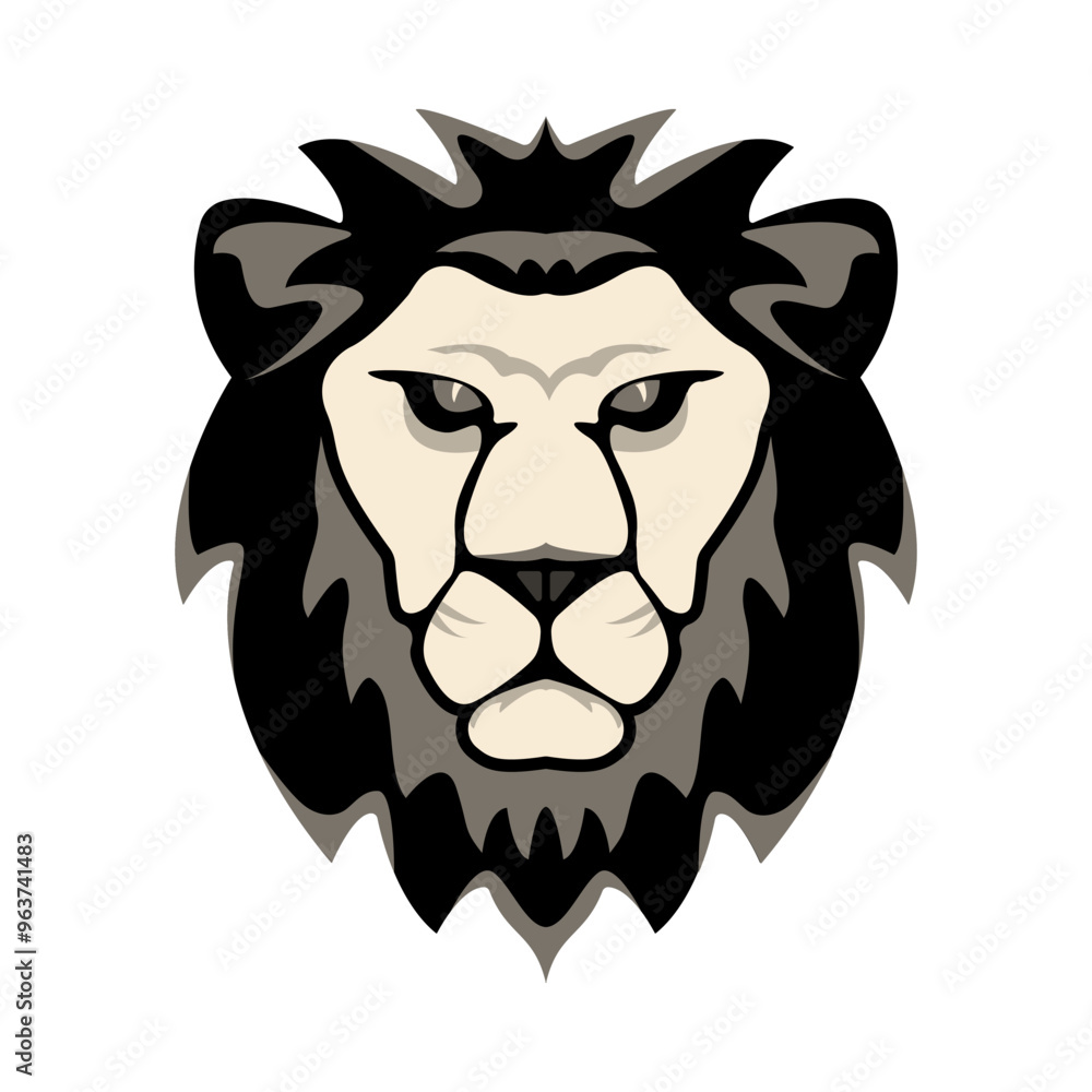 Lion Head illustration template Lion Head illustration template