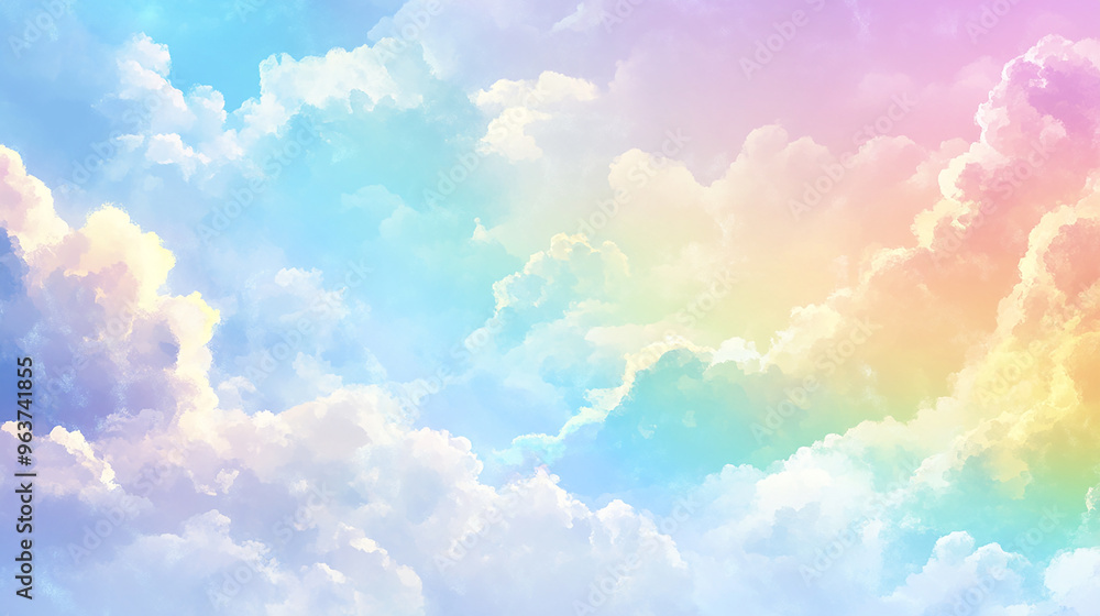 幻想的な雲の背景 幻想的な雲の背景