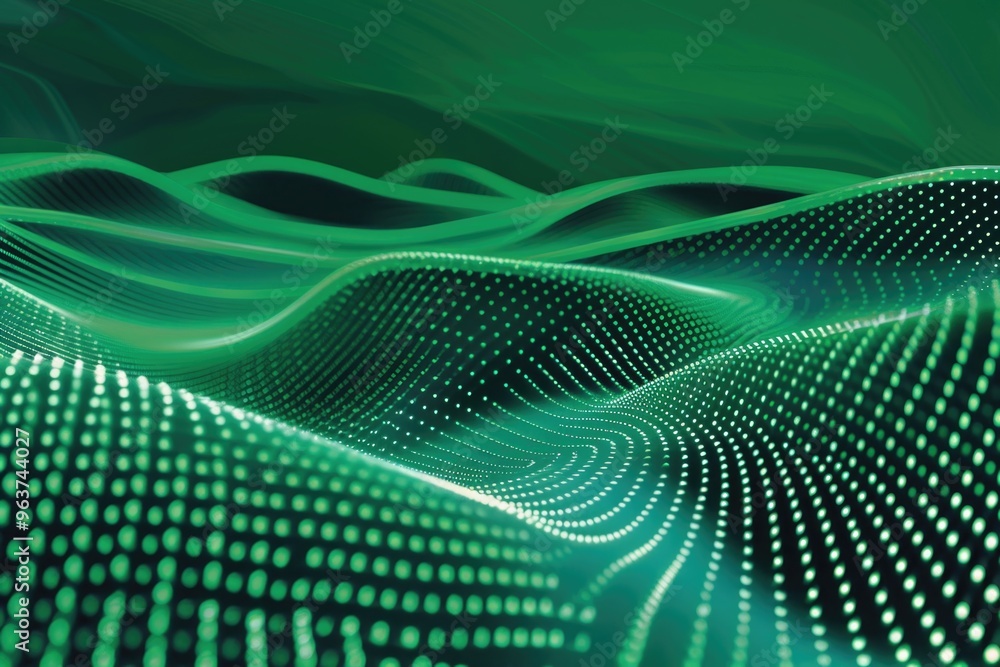 Obraz premium A close-up of a computer screen displaying a wavy pattern