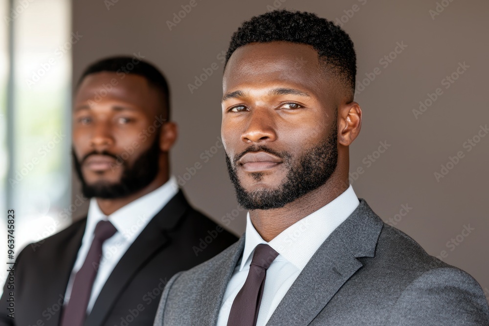 Confident businessmen in formal attire Confident businessmen in formal attire