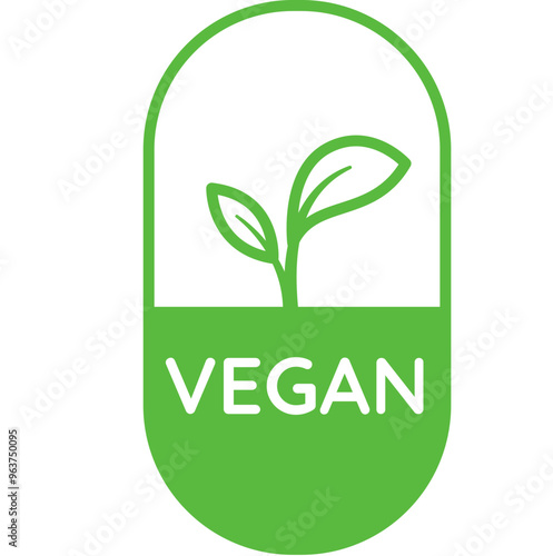 Vegan and vegetarian label for food