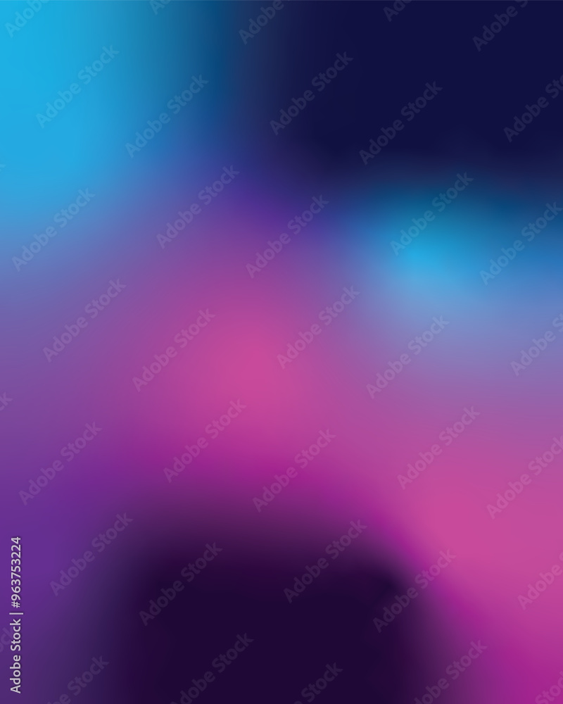 Fototapeta premium A galaxy background with a stunning gradient and blur effect, blending glowing stars, nebulae, and planets, creating a mysterious and beautiful outer space atmosphere