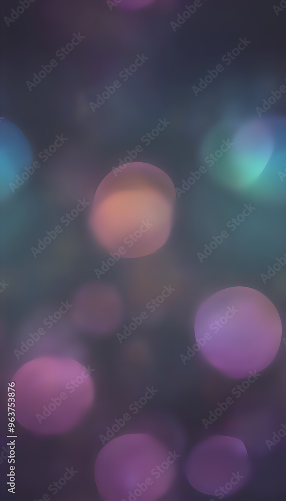 magical misty with bokeh effect in black background