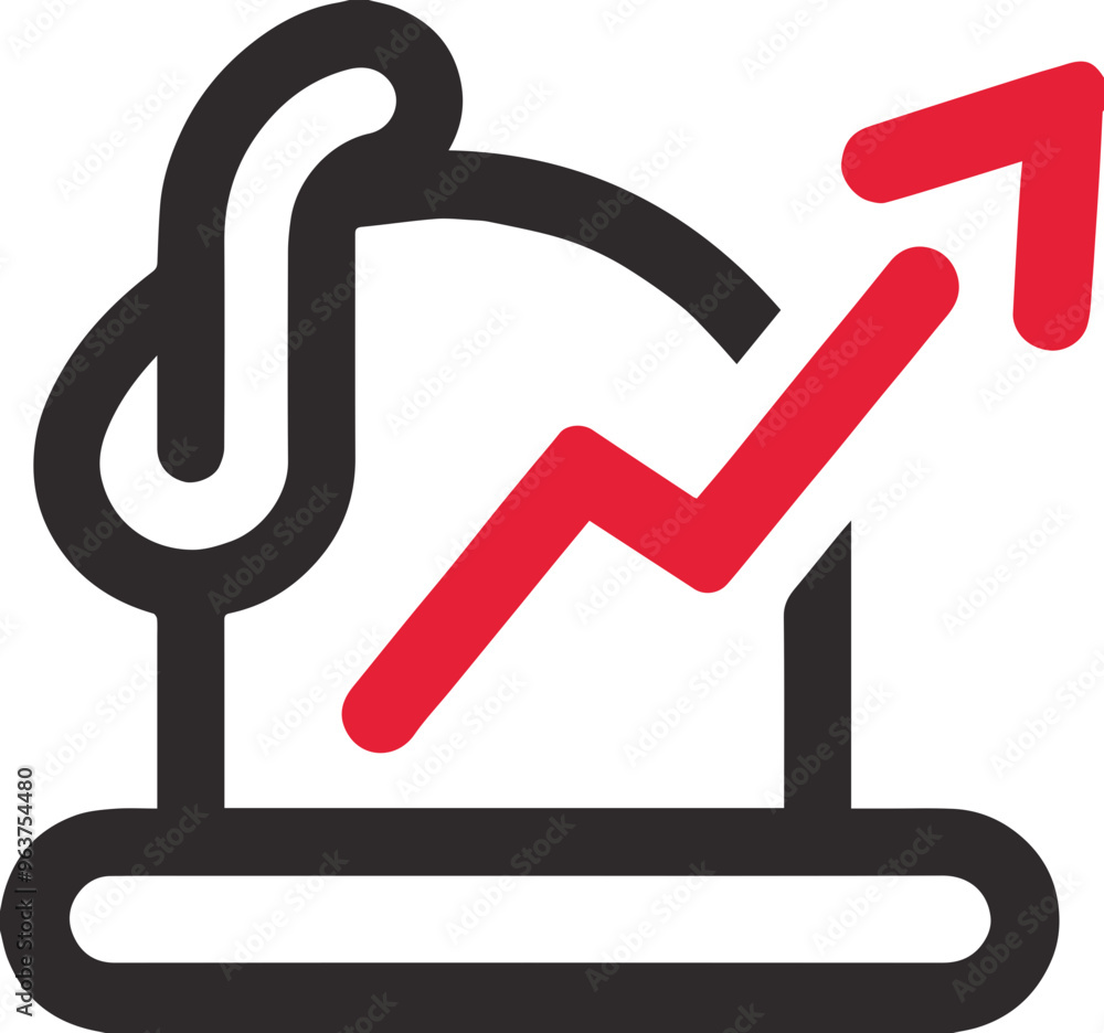 Growth graph icon, business and performance measurement related icons Growth graph icon, business and performance measurement related icons