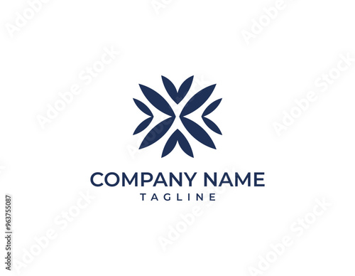 Eco Logo Modern Luxury, Technology Icon 