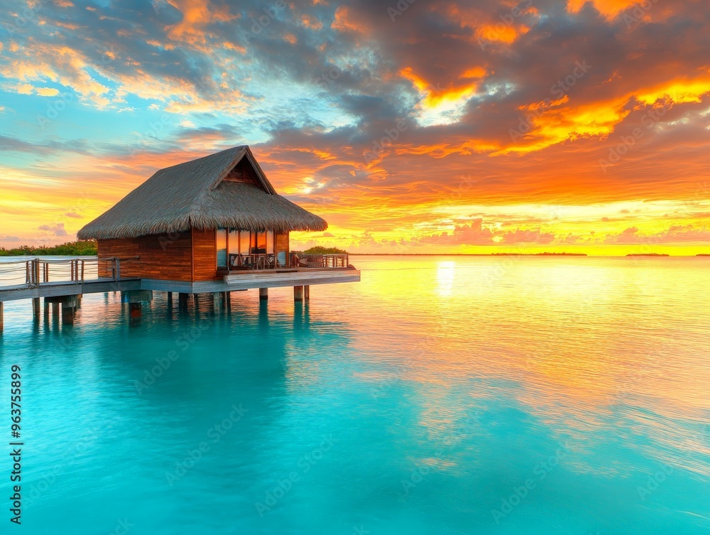 Tropical Sunset Paradise. Tropical Sunset Paradise.
