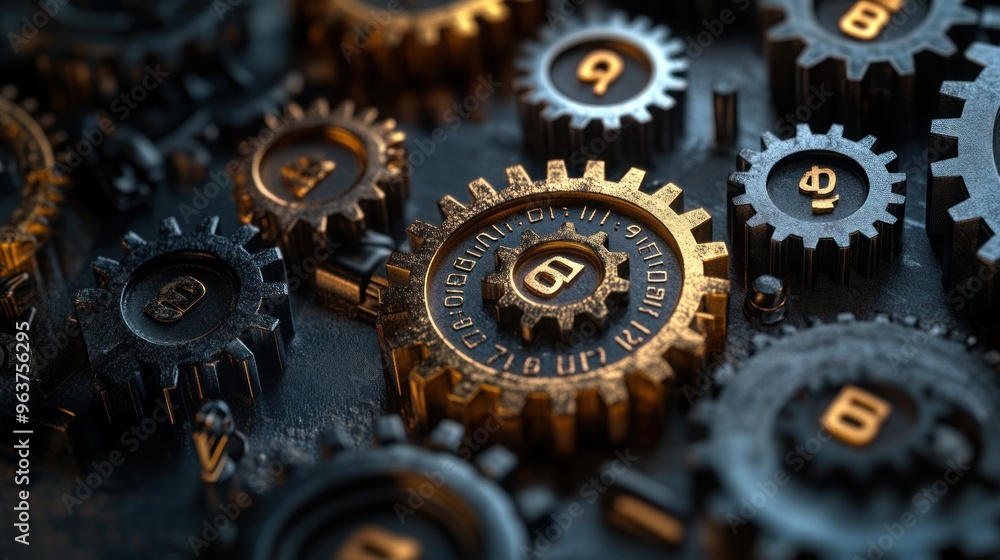 A Stunning Macro View of Gears Interconnected: Mechanisms of Precision and Craftsmanship Captured in Artful Detail A Stunning Macro View of Gears Interconnected: Mechanisms of Precision and Craftsmanship Captured in Artful Detail