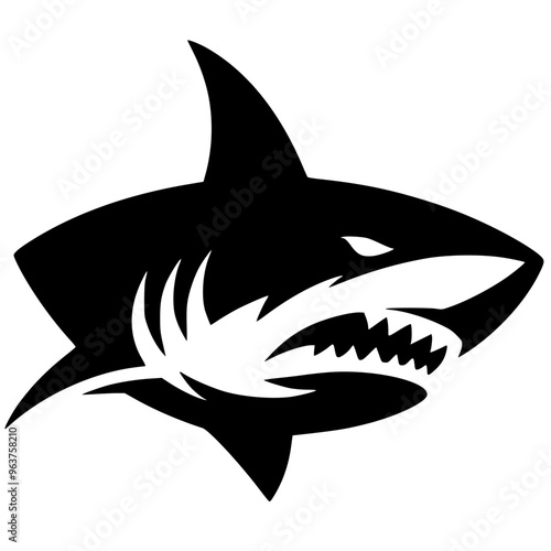 Shark logo silhouette