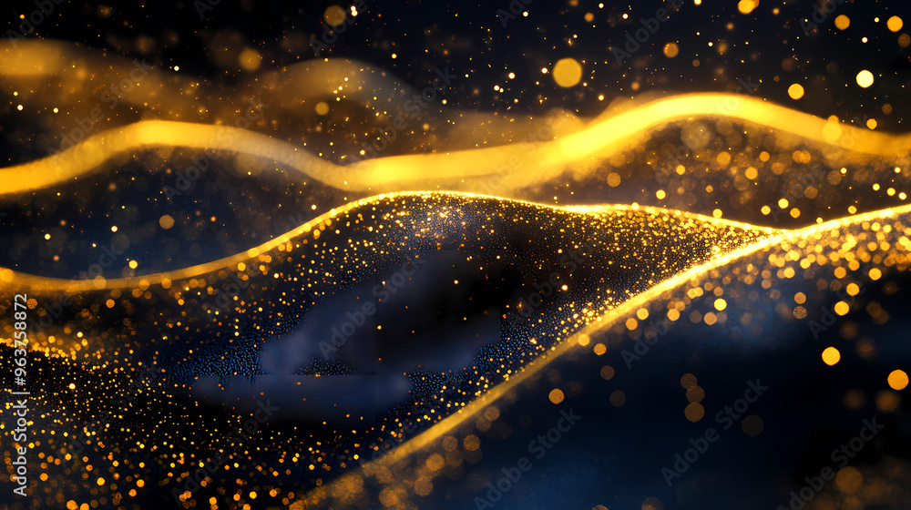 Golden rhythm in shining waves Golden rhythm in shining waves