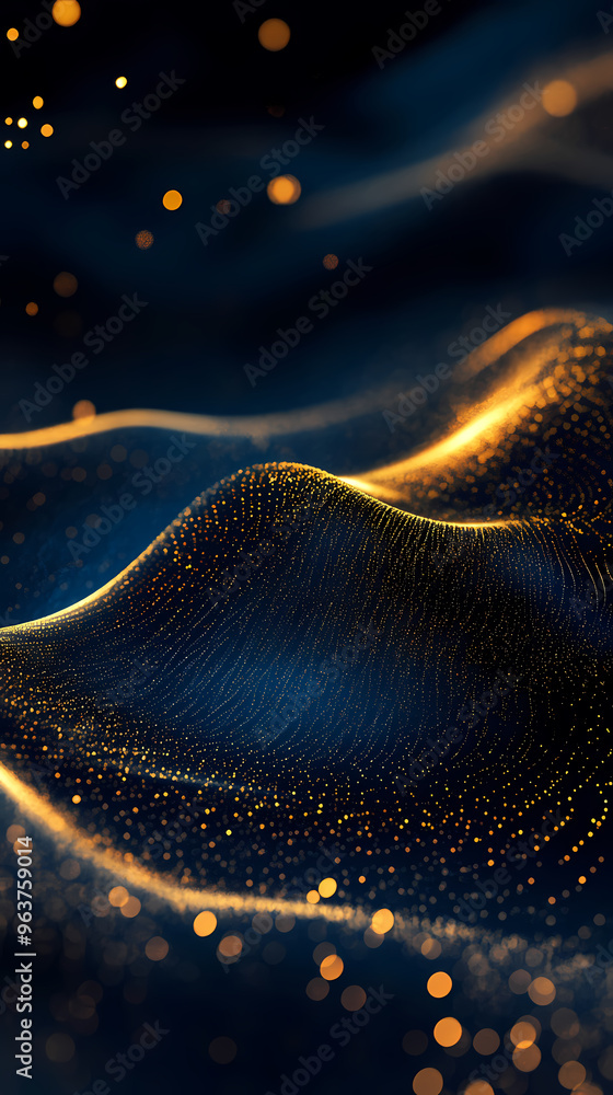 Golden rhythm in shining waves Golden rhythm in shining waves