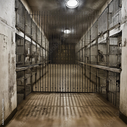 Wallpaper Mural scary prison illustration background Torontodigital.ca