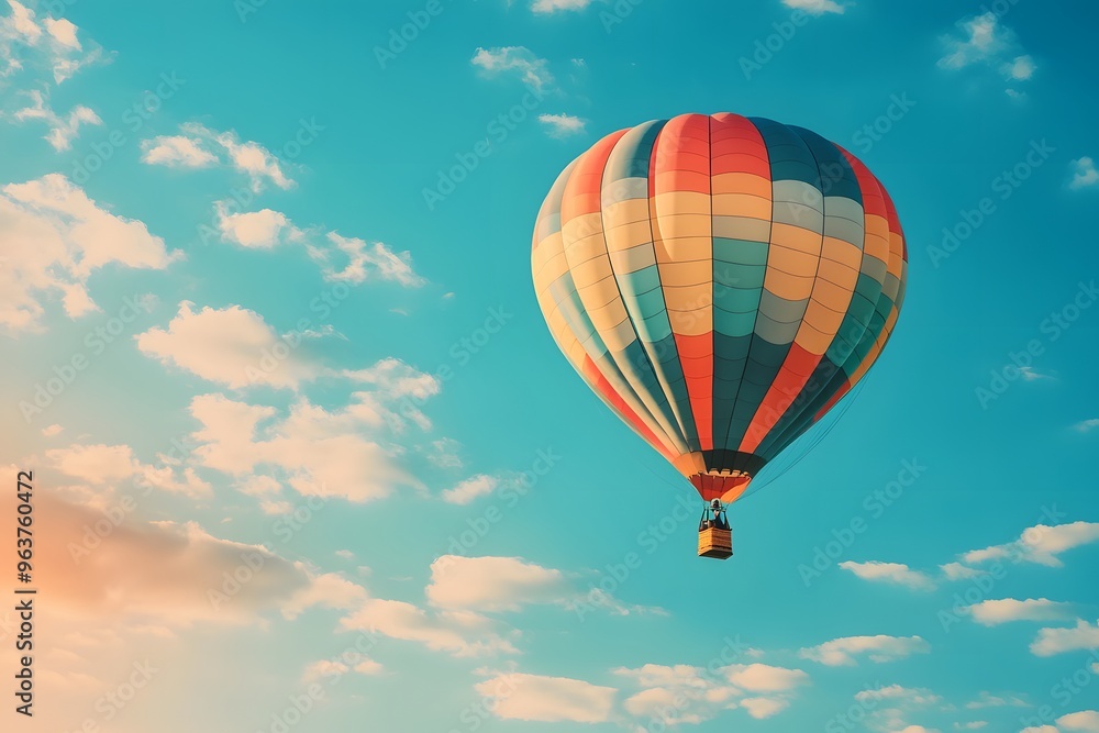 hot air balloon in flight hot air balloon in flight