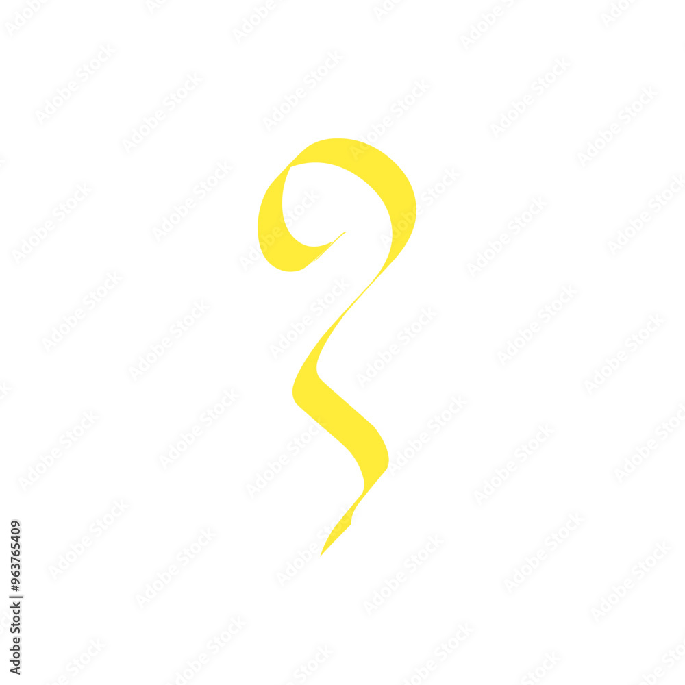 Naklejka premium yellow confetti ribbon decoration