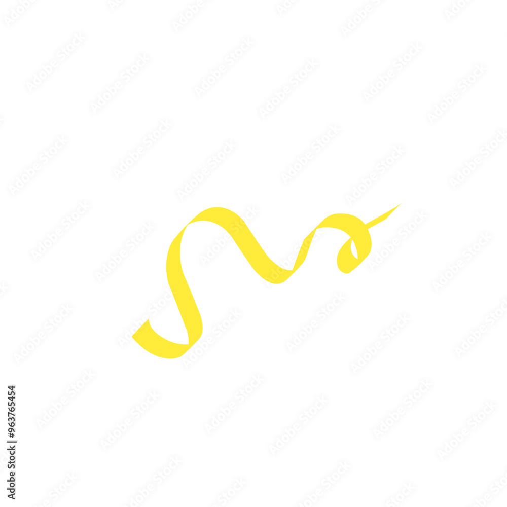 yellow confetti ribbon decoration yellow confetti ribbon decoration