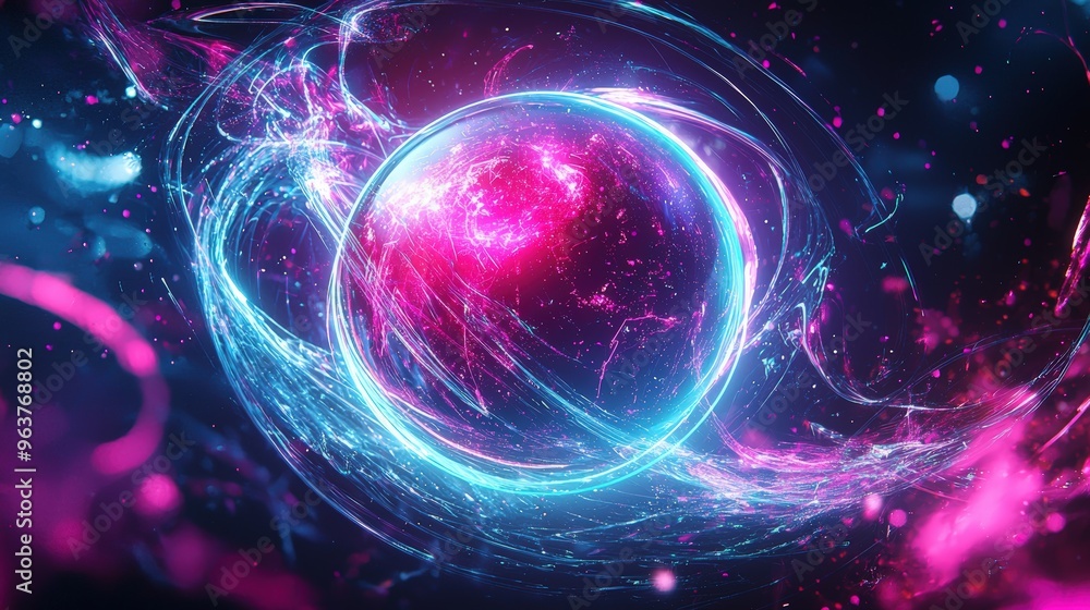 Abstract glow orb Abstract glow orb
