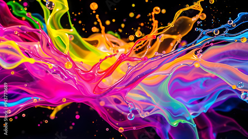 Vibrant Splash Abstract Background