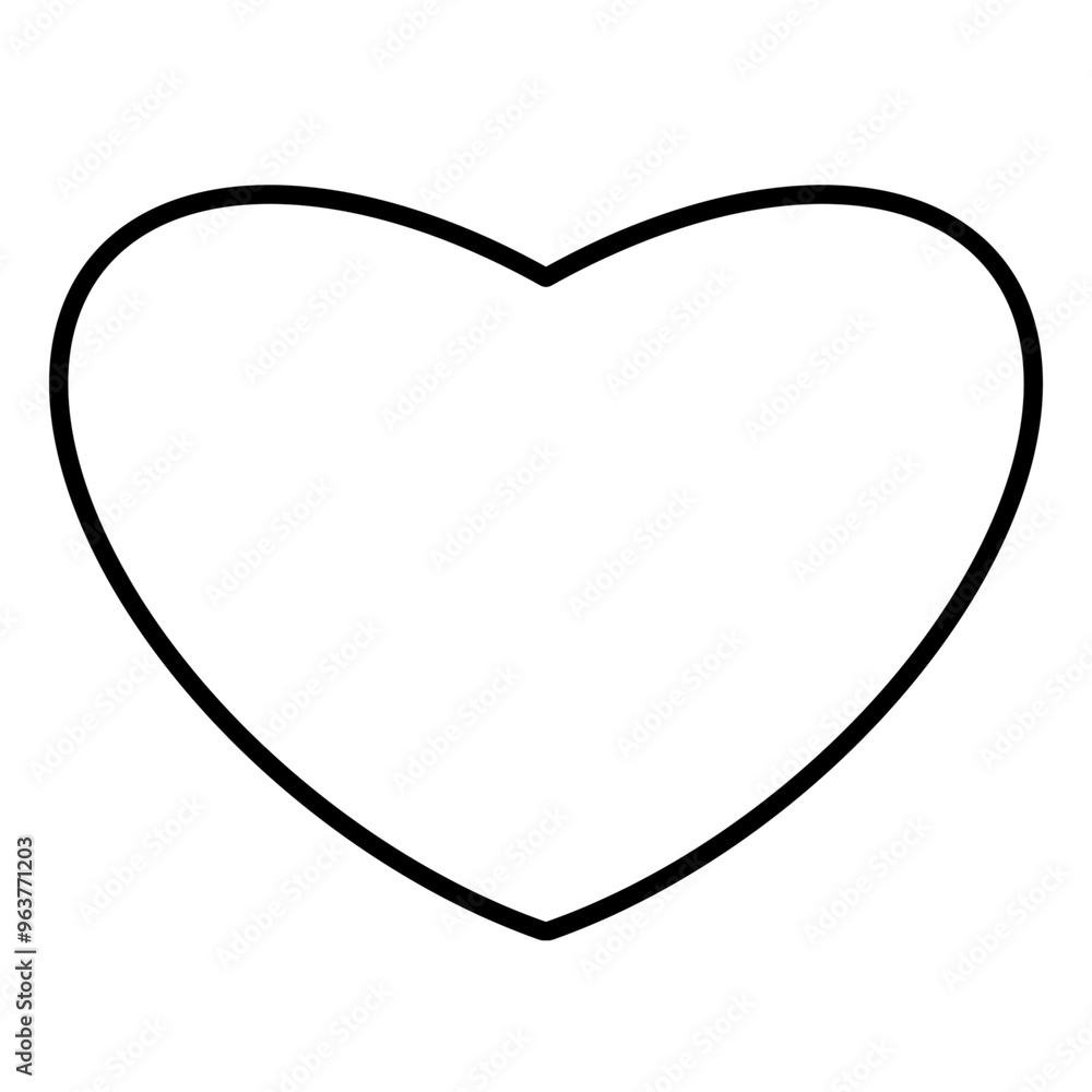 Heart Shape Outline On Transparent Background. PNG Image, For Brush Procreate, Coloring Picture, Digital Art, Procreate Pocket Heart Shape Outline On Transparent Background. PNG Image, For Brush Procreate, Coloring Picture, Digital Art, Procreate Pocket
