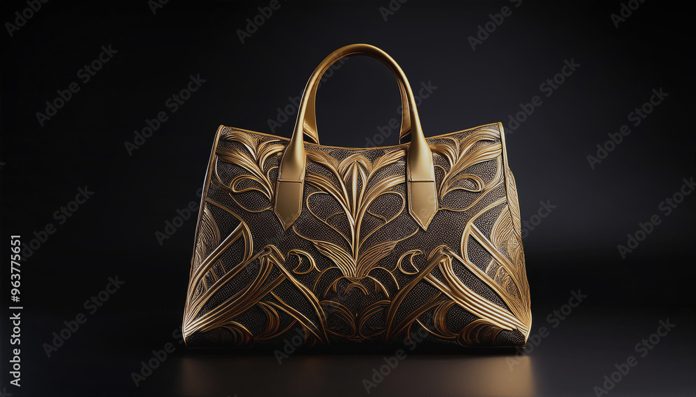Golden bag, golden fashion bag Golden bag, golden fashion bag