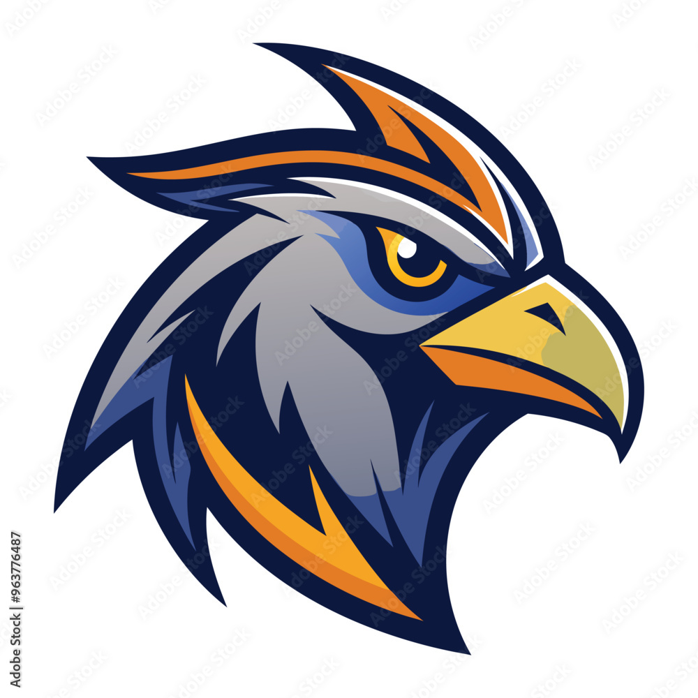 Obraz premium vector eagle head logo