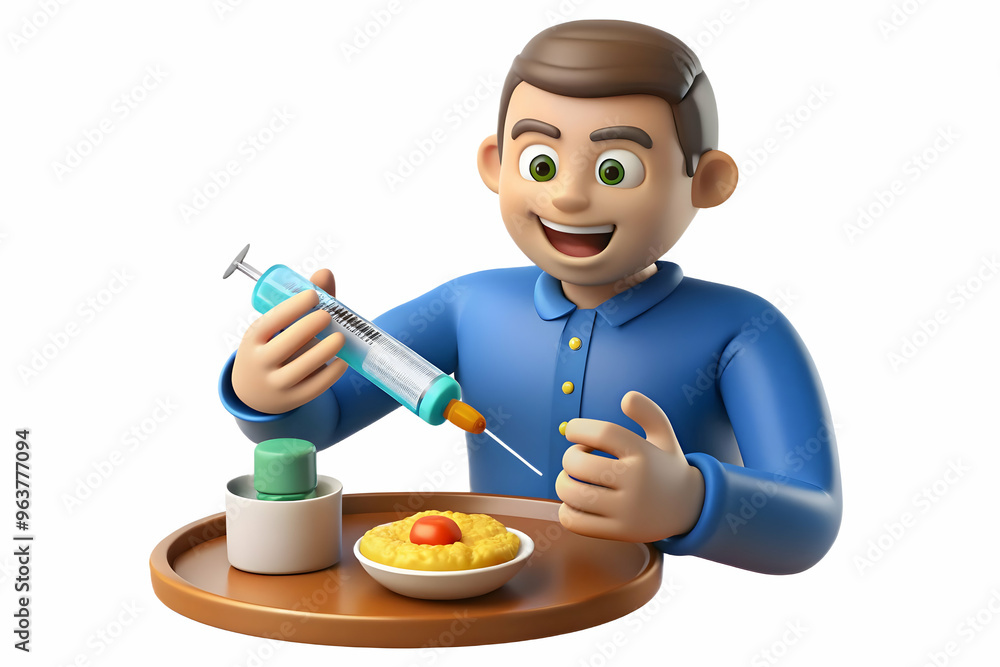 Heartwarming Candid Shot of Child with Diabetes Learning to Use Glucose Monitor with Parent�s Guidance - Emphasizing Early Diabetes Management and Support