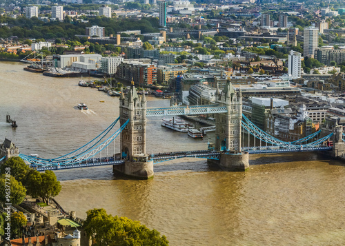 Tower Bridge from above