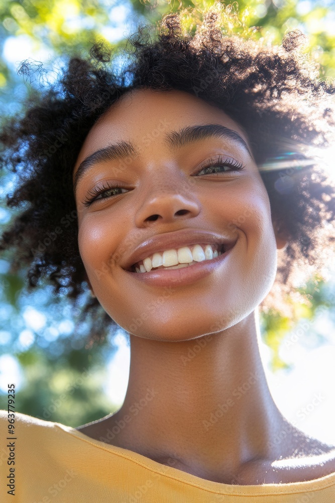 Bright Smile in Casual Summer Fashion Portrait