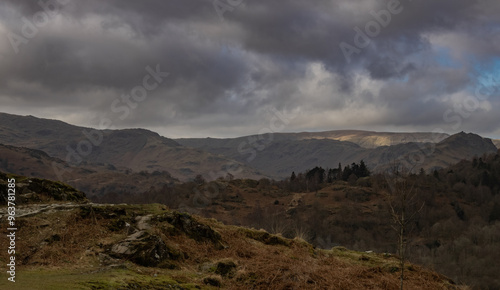 clouds over the mountains