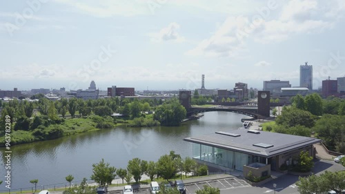 富山県富山市の風景動画