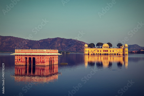 Jal Mahal Water Palace . Jaipur, Rajasthan, India photo