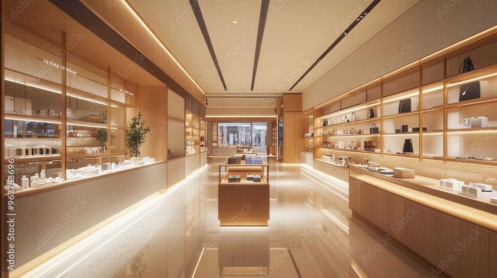 A visually stunning modern retail store interior design A visually stunning modern retail store interior design