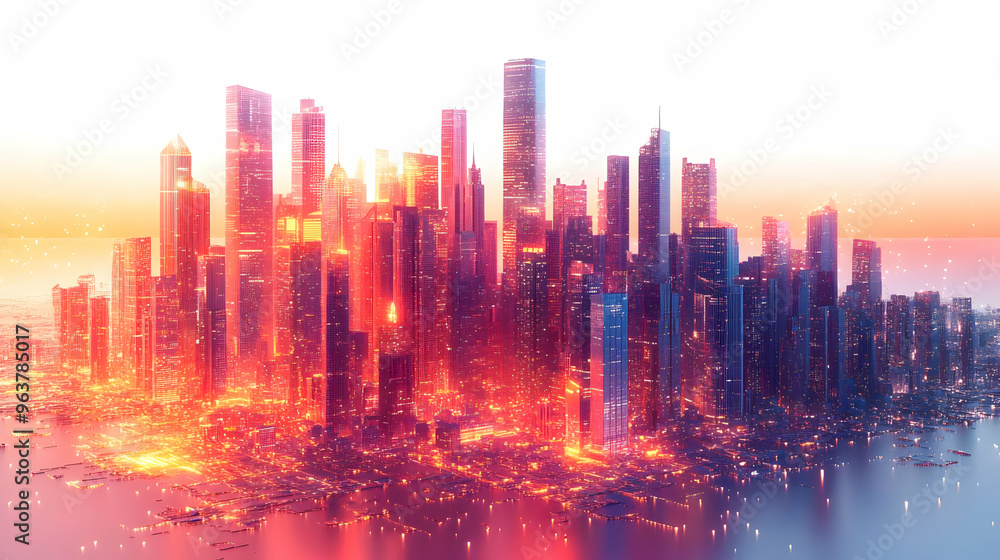 3D AI-Driven Smart Cities Concept: Dynamic Abstract Digital Art Banner Showcasing AI's Impact on Urban Innovation, Sustainability, and Efficiency with Vibrant Colors and Glowing Elements 3D AI-Driven Smart Cities Concept: Dynamic Abstract Digital Art Banner Showcasing AI's Impact on Urban Innovation, Sustainability, and Efficiency with Vibrant Colors and Glowing Elements