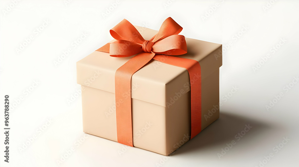 3D Gift Box with Ribbon Vector - Festive Icon for Black Friday Gift Shopping, Isolated on White Background, Simple and Symbolic Design 3D Gift Box with Ribbon Vector - Festive Icon for Black Friday Gift Shopping, Isolated on White Background, Simple and Symbolic Design