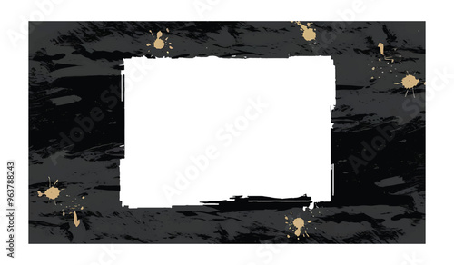 Dark grungy type frame design.