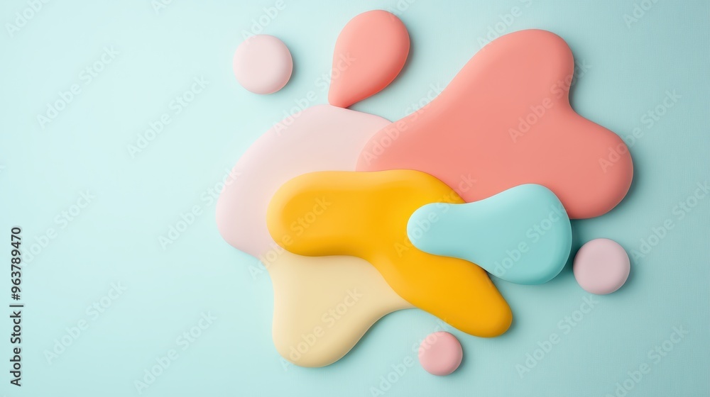 Obraz premium Colorful Abstract Composition for Creative Business Strategy Development